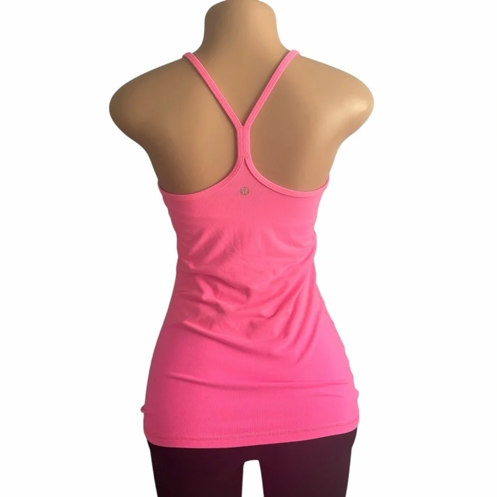 Lululemon Athletica Power Y Light Pink Tank Top